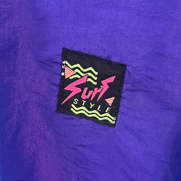FINAL PRICE Vintage Surf Styles Iridescent Mens OSFA Windbreaker - Picture 2 of 6